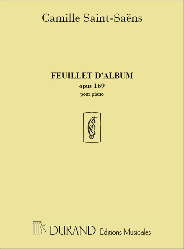 Feuillet D'Album Pour Piano - Opus 169